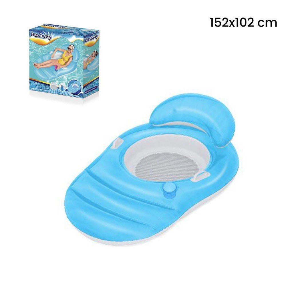 Trade Shop - Materassino Poltrona Luxe Relaxer Lounge Sedile In Rete 152x102cm Piscina 43646 -