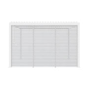 Set di 3 persiane 1.3m per pergola bioclimatica in alluminio, bianco,