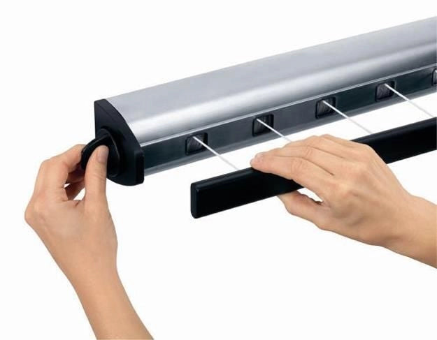 Brabantia Pull-Out Drying Lines Set, 2 pcs Wall-mountable rack Acciaio inossidabile