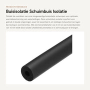 Isolante a schiuma per tubi - Diametro 6 mm - Protezione termica - Antiscivolo - Spessore 5 mm - Lunghezza totale 0,5 m