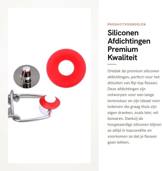 Afdichtingen per silicone per 25 pezzi - Premium non tossico - Sigillatura sicura - Per flaconi a coperchio ribaltabile - Duraturo - Molle e flessibile - Sigillature per flaconi