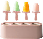 Blocco di Gomma Epoossido 4 Orecchiatura Forma Congelatore Popsicle Popsicle Rosso
