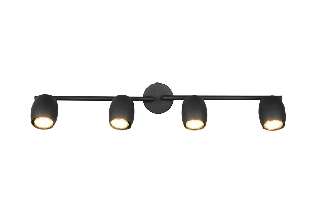 Faretto a soffitto NANCY RL 4xGU10 nero metallo