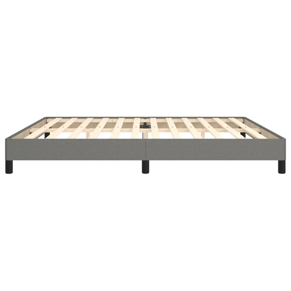 Giroletto senza Materasso Grigio Scuro 200x200 cm Tessuto 346745