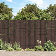 Recinzione Frangivento 4 pz in PVC 35x0,19m Marrone 147863