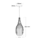 Lampadario sospeso ovale pendente a sospensione moderno e27