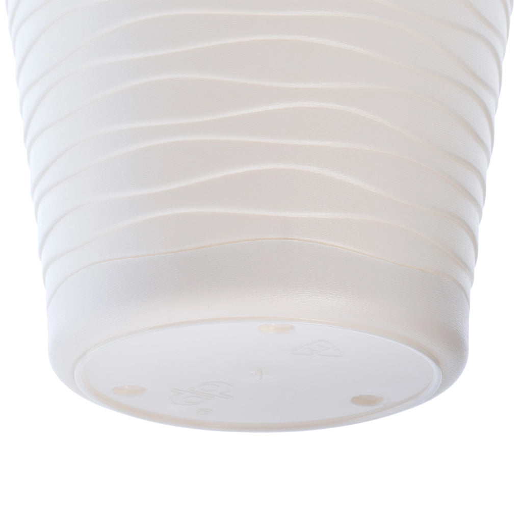 Vaso da fiori KADAX da 30 cm, con coperchio in plastica e supporto.