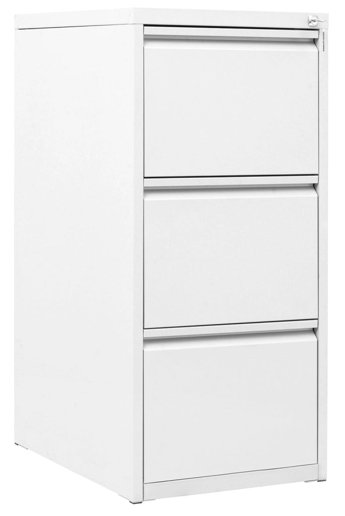 Classificatore 3 Cassetti 46x62x101,2 cm in Metallo Bianco