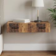 Tavolino da Parete Laterale Legno antico 87,5 x 34,5 x 17 cm 899013