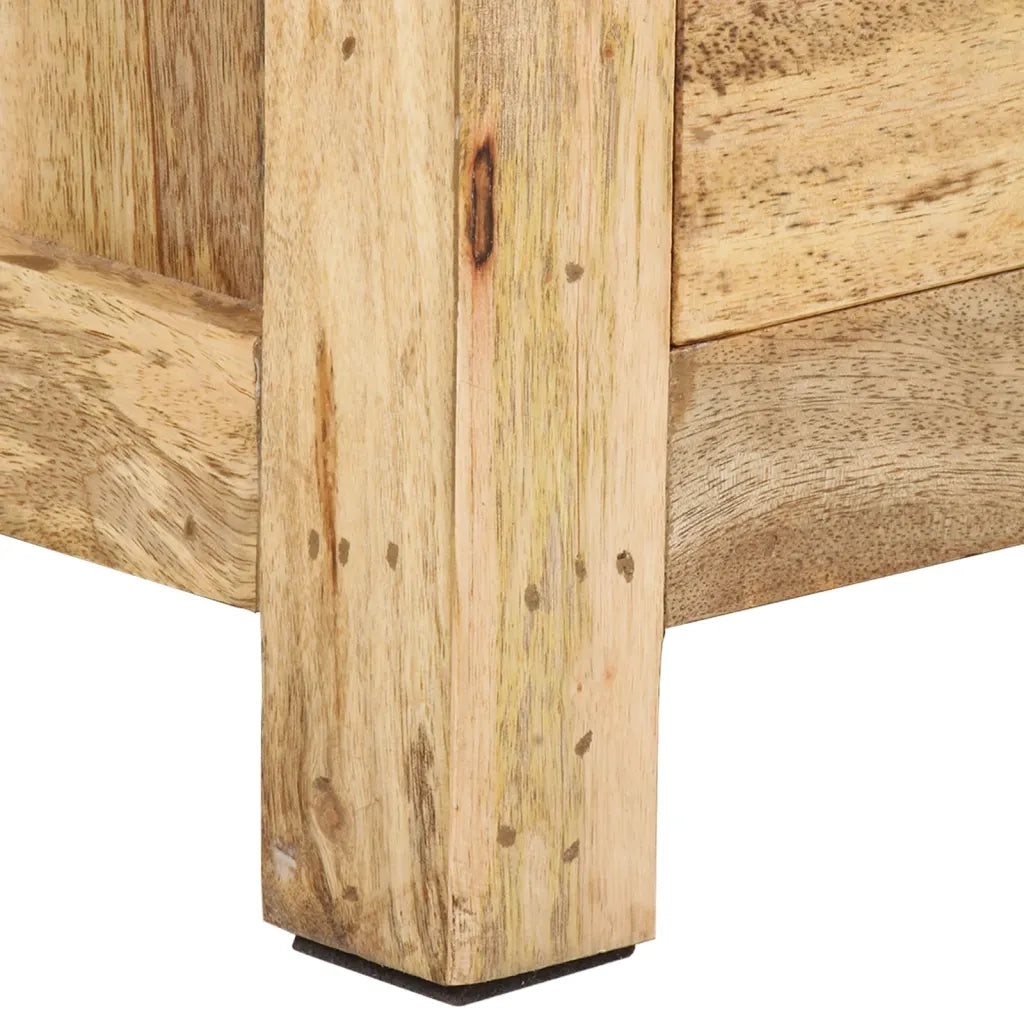 Comodino | Armadio da Notte | Mobiletto da notte 45x35x60 cm in Legno Massello di Mango
