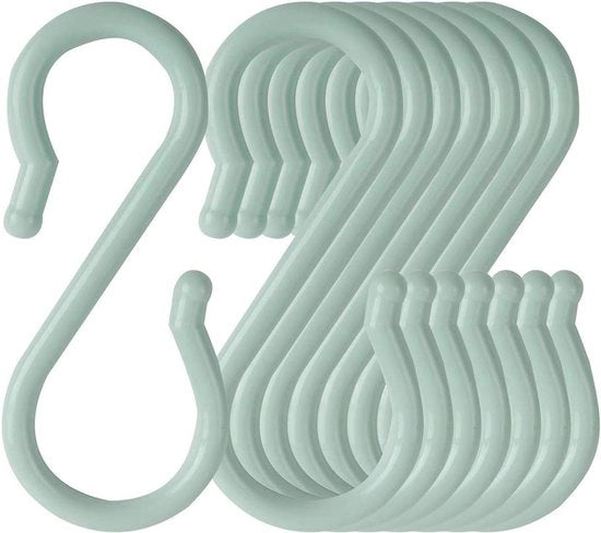 Organizzatore per cucina e bagno - Hanger per pentole, padelle e tazze - Racks per abiti e asciugamani - 8 pezzi - Blu chiaro
