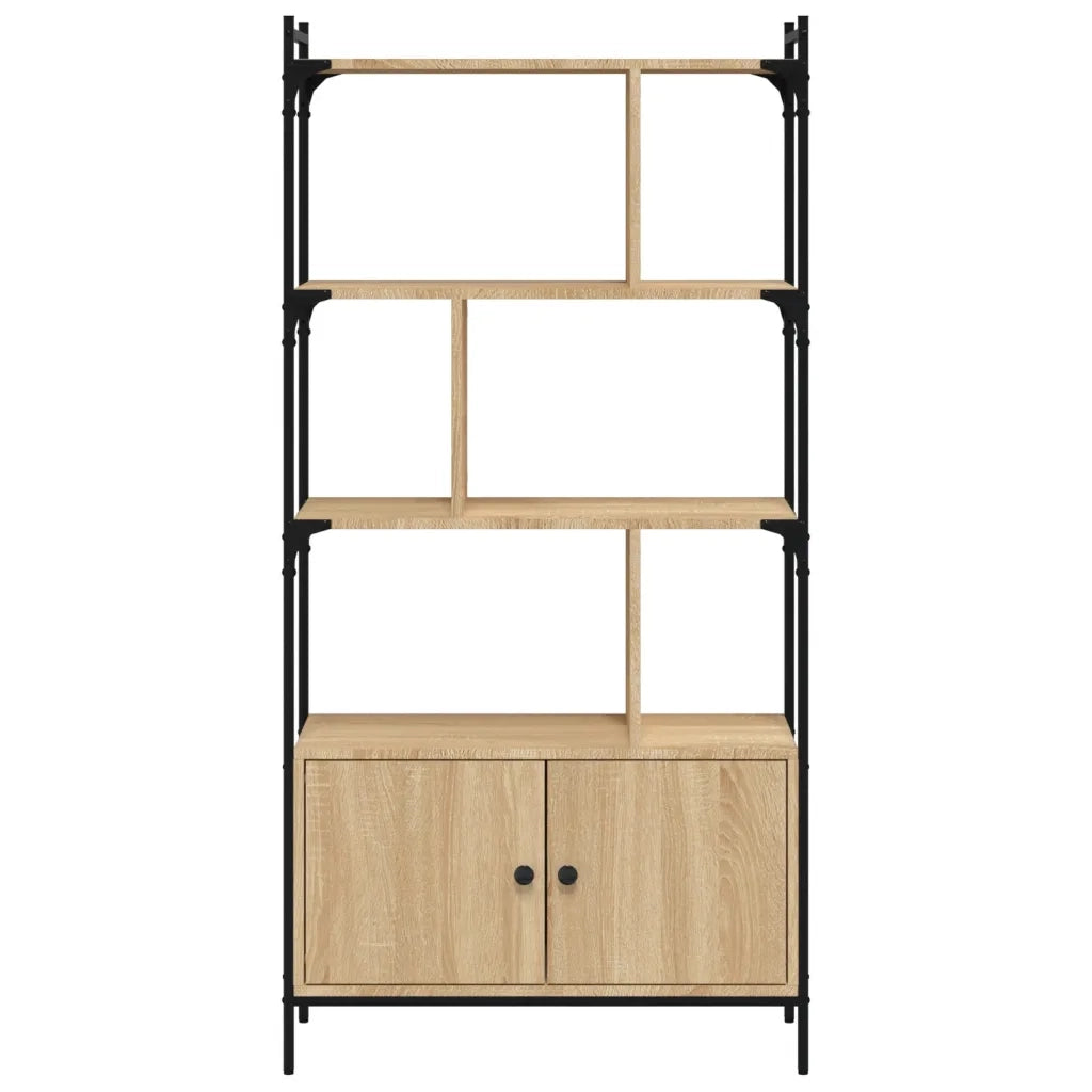 Libreria con Ante Rovere Sonoma 76,5x30x154,5 cm Legno ingegnerizzato 833349