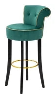 Sgabello Bar Luxy Verde cm 46X48X96
