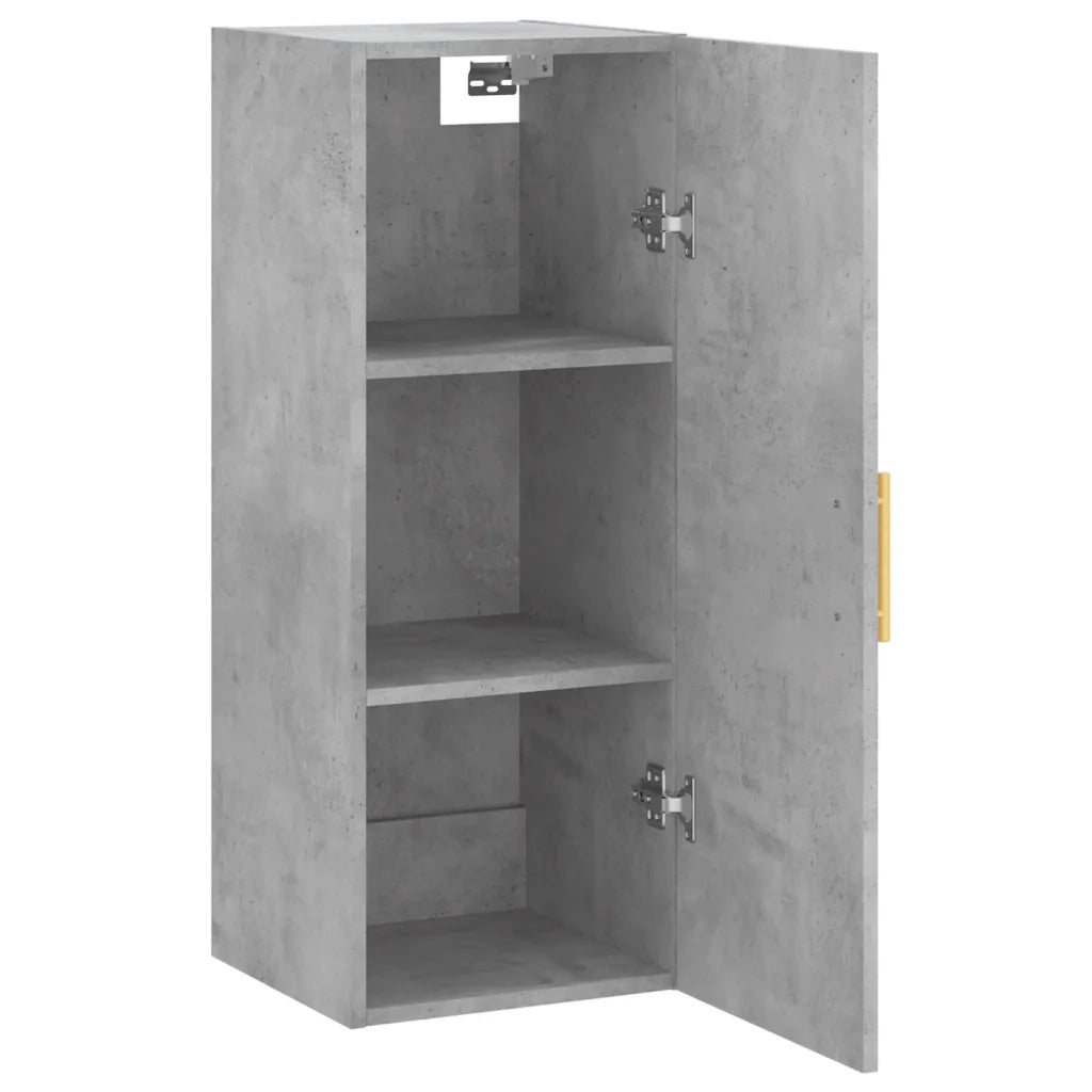 Armadietto a Muro | Mobile a Parete Grigio Cemento 34,5x34x90 cm