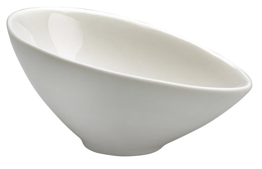 Set 6 Coppette Oblique 8x11,5x5,5 cm in Porcellana Allluminica Kaleidos Aluxina Bianche