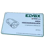 ELVOX CARTELLO ZONA VIDEOSORVEGLIATA
