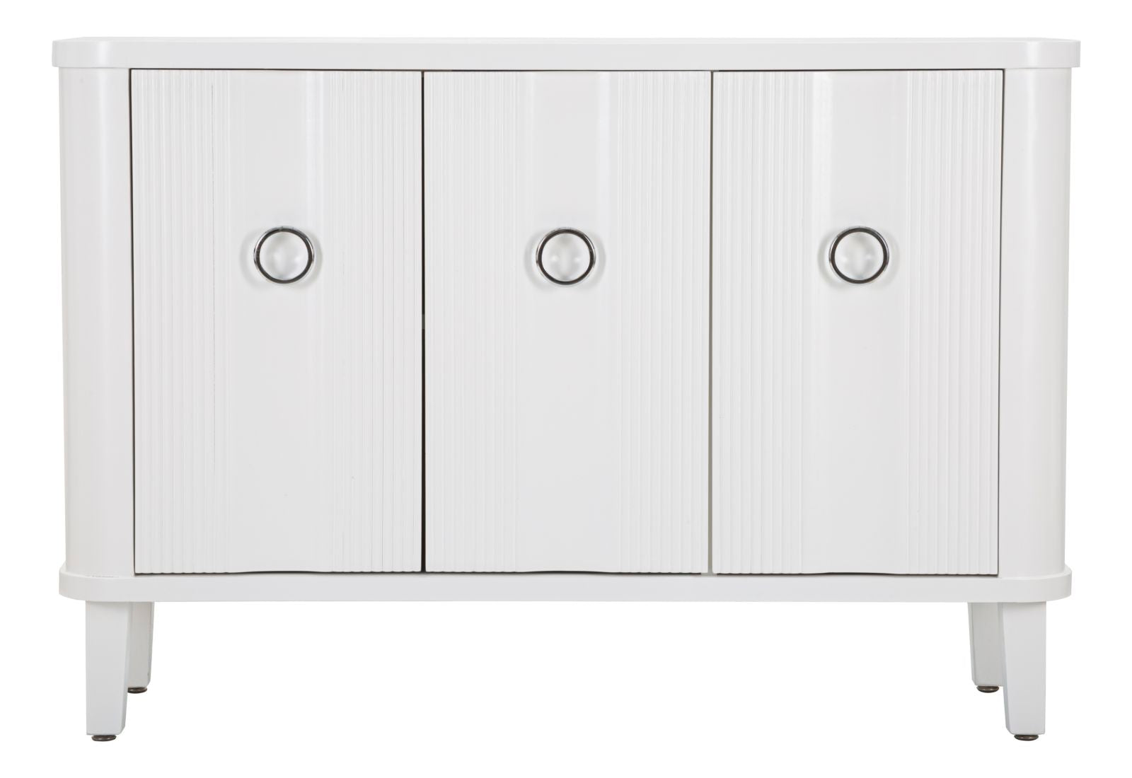 Mobile Shine 120x84x40 cm in Legno MDF e Metallo Bianco