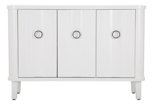 Mobile Shine 120x84x40 cm in Legno MDF e Metallo Bianco