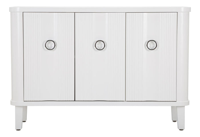 Mobile Shine 120x84x40 cm in Legno MDF e Metallo Bianco