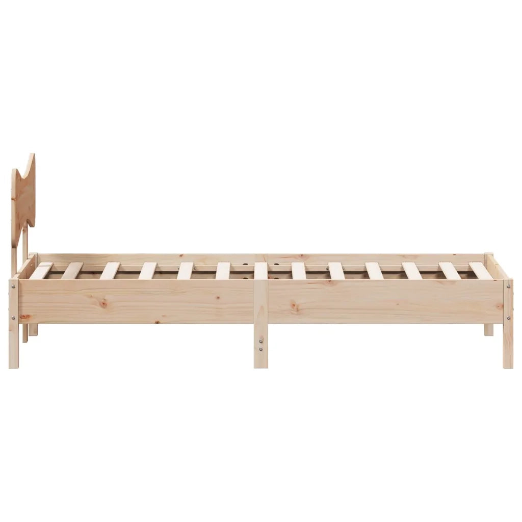 vidaXL Giroletto senza Materasso 90x200 cm in Legno Massello di Pino