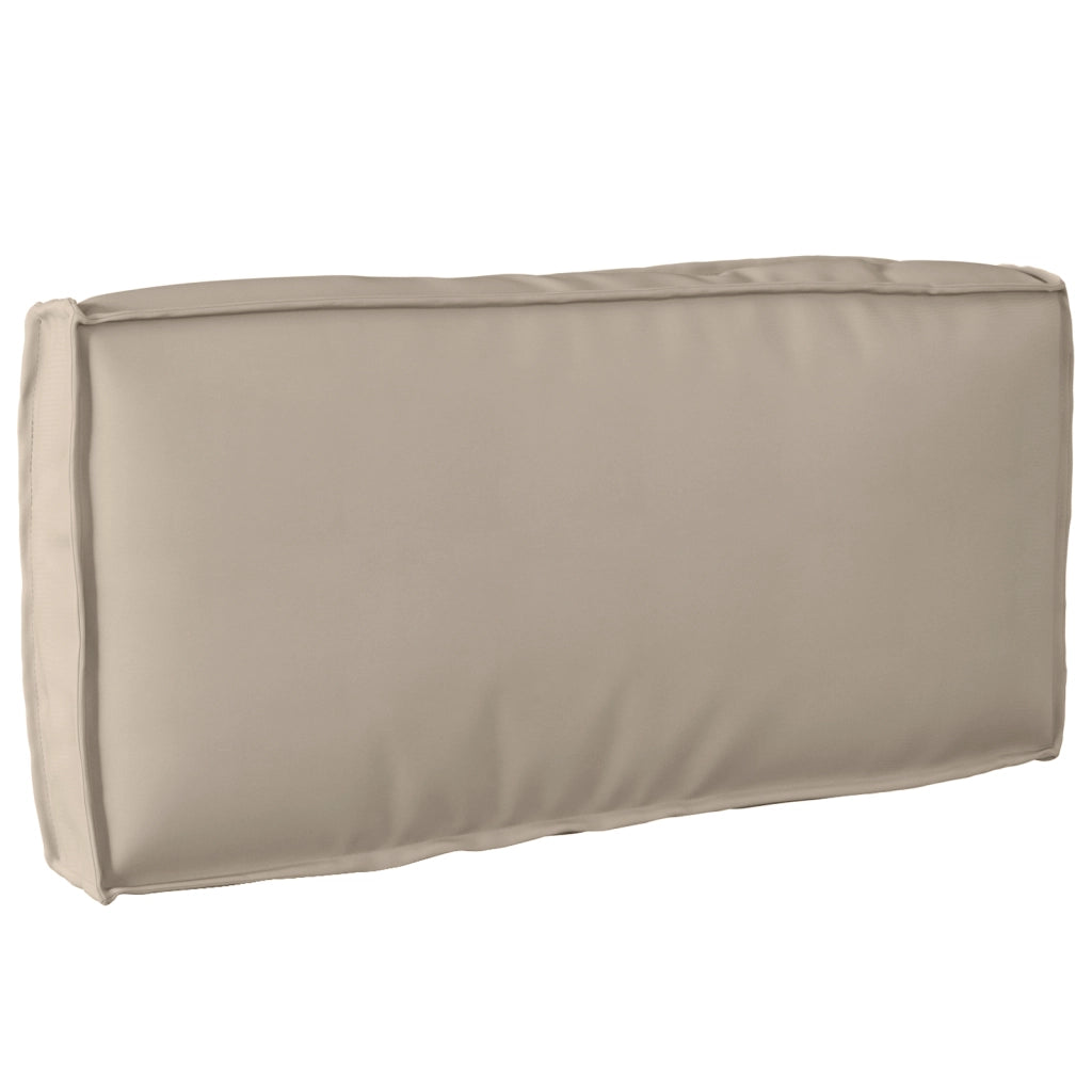 Cuscino per Pallet per Schienale Tortora 80x40x12 cm Tessuto Oxford