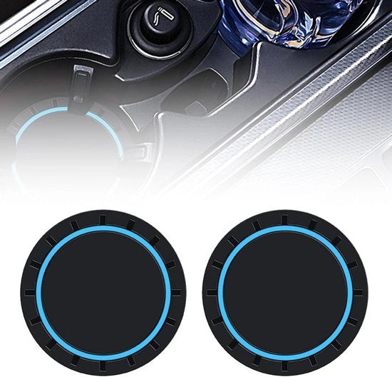 Bucherini antislip per bicchieri - 2 pezzi - Blu - Gomma