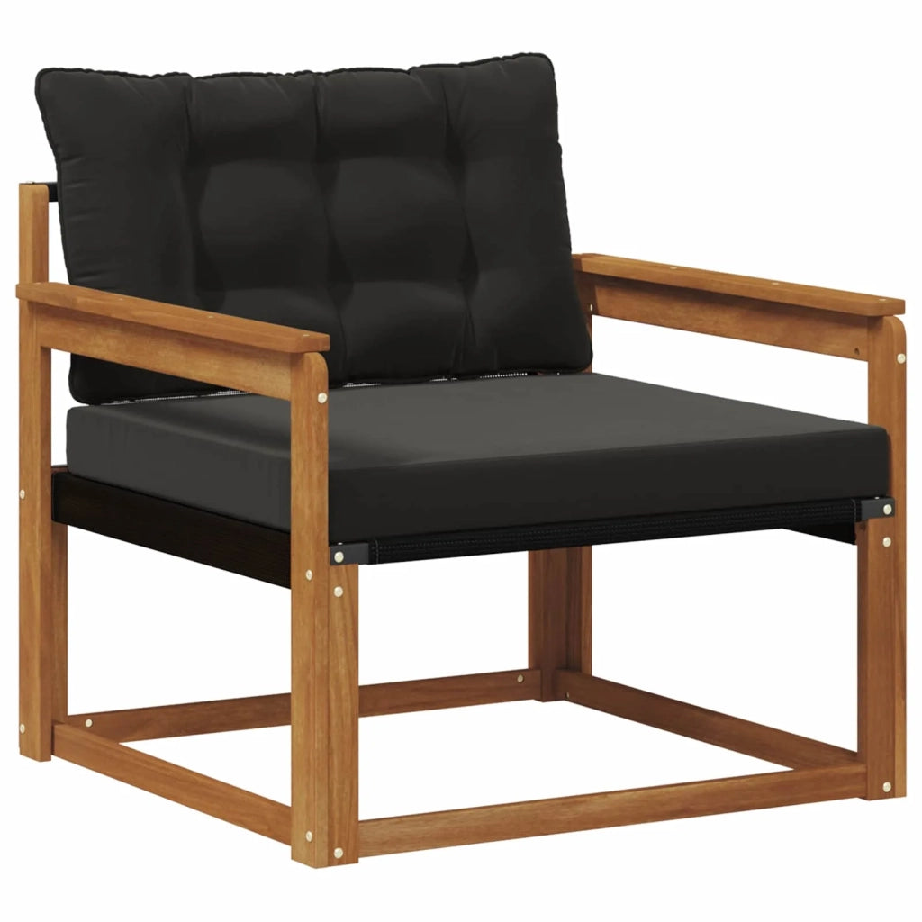Set di divani da esterno-Sofa da giardino Legno di Acacia Massello e Textilene 439317