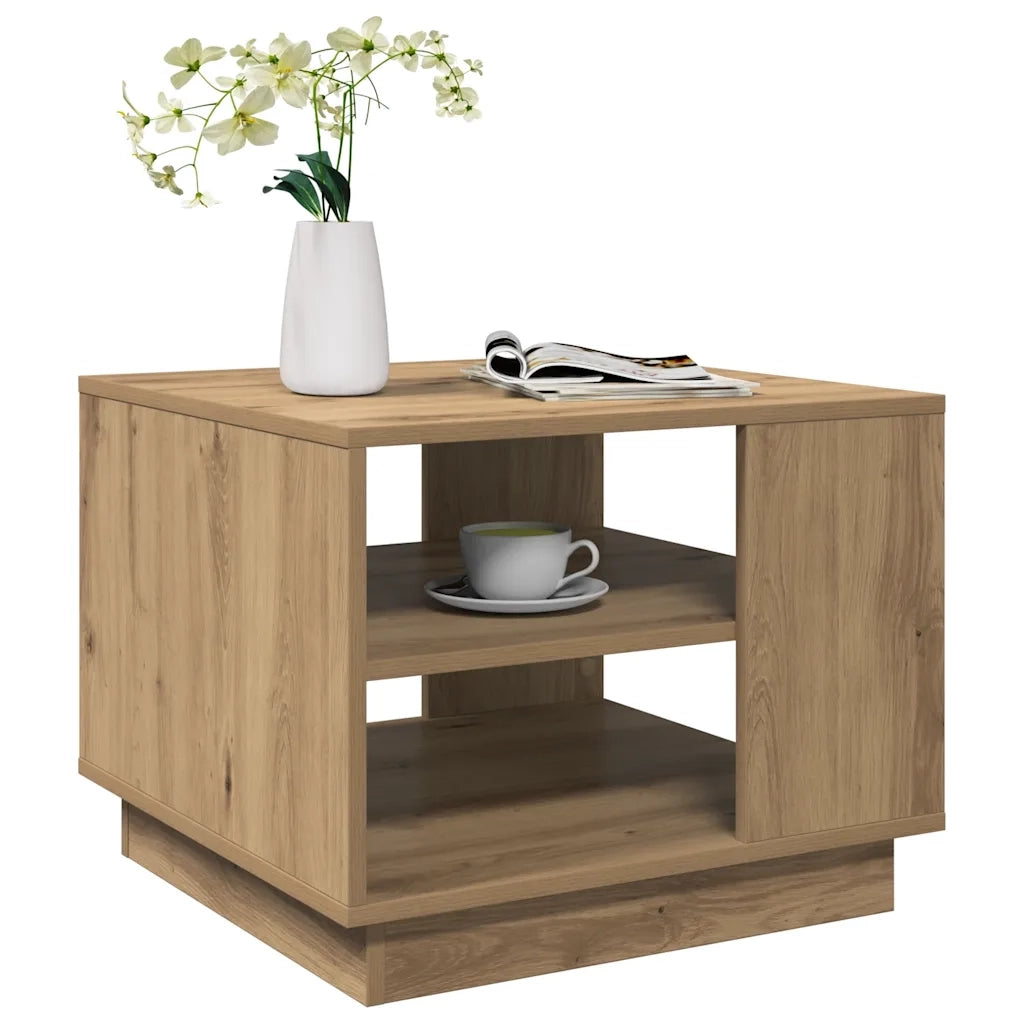 Tavolino da Salotto-Tavolino da soggiorno-Tavolo Artigianale 55x55x42 cm Legno Multistrato