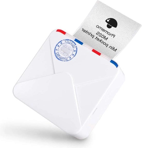 Stampante Bluetooth mini M02S - stampante thermica portatile per bambini - studio e appunti DIY - compatibile con smartphone - stampante mini bianca