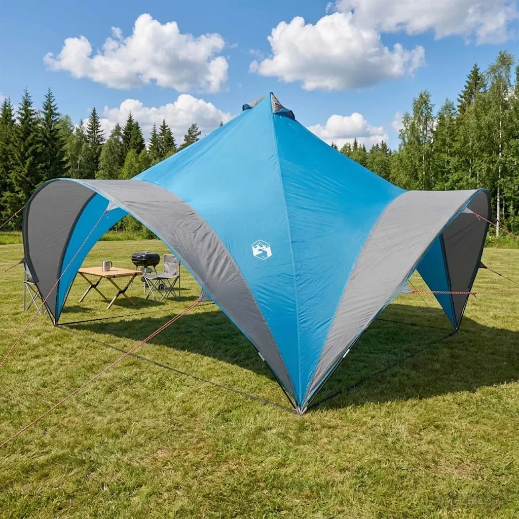 Tenda Party Blu 400 x 400 x 320 cm Poliestere e Acciaio 42028616