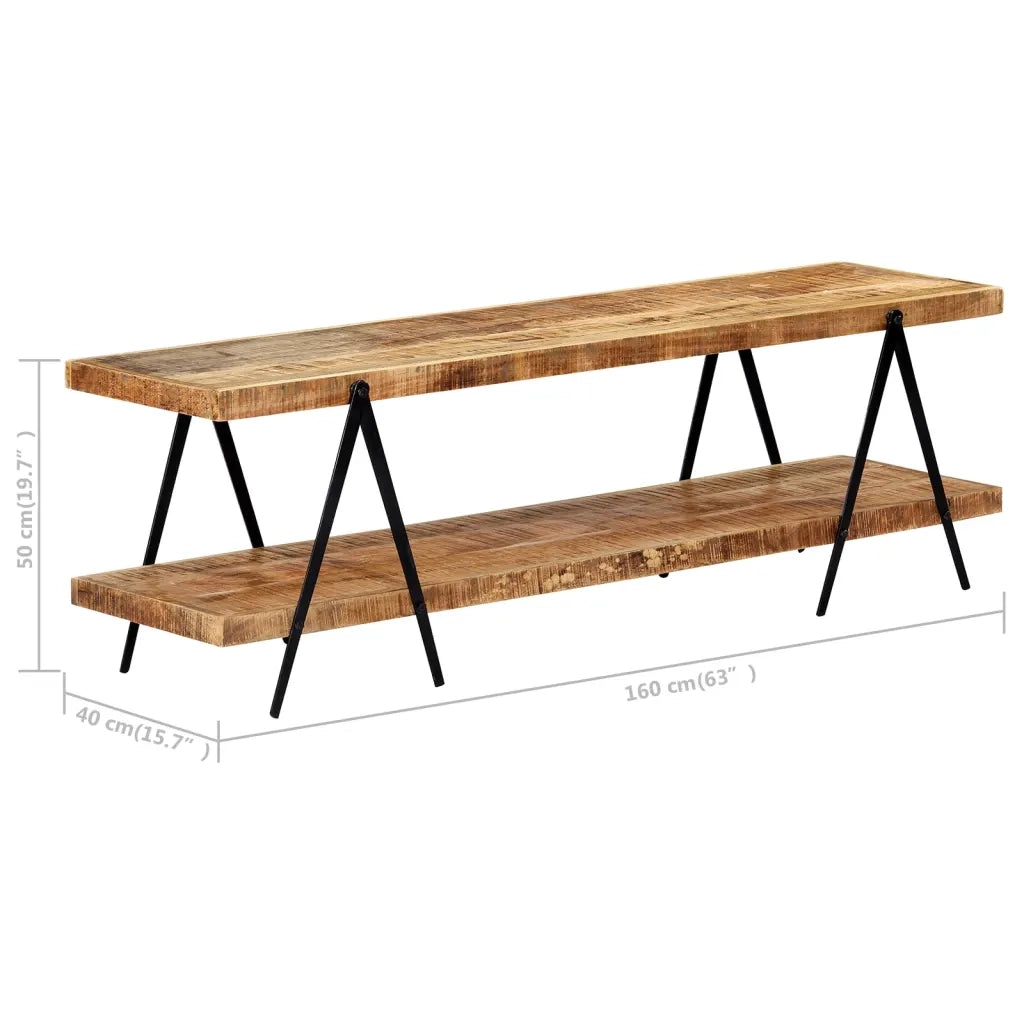 Mobile Porta TV 160x40x50 cm in Legno Massello di Mango  cod mxl 6843
