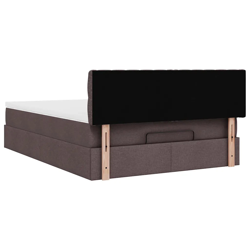 Struttura Letto Pouf con Materasso 140x200 cm in Tessuto 3311549