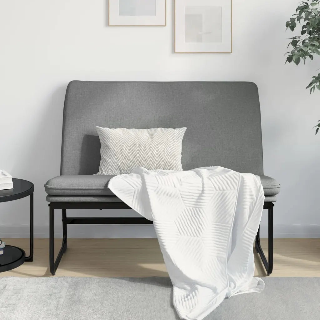 Panca Grigio Scuro 100x75x76 cm in Tessuto 351322