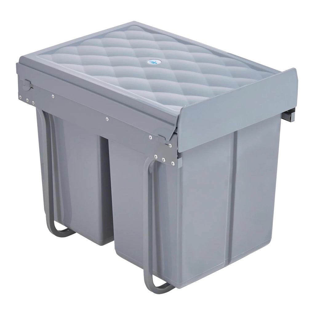 Pattumiera da incasso 2 x 20 litri 48 x 34 x 42 cm grigio 03_0008204