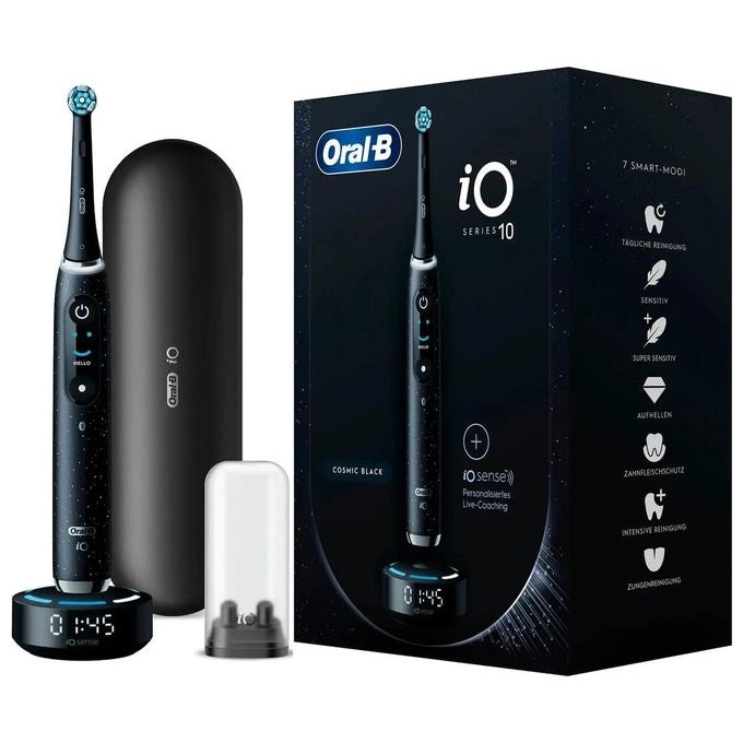 Oral-B iO Series 10 Adulto Spazzolino rotante-oscillante Nero