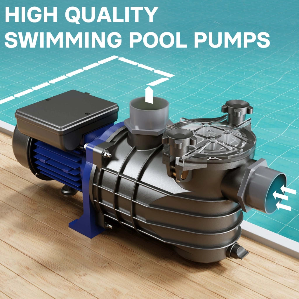 Pompa piscina per ricircolo e filtraggio 10800 L/h 180 W Pompa di circolazione