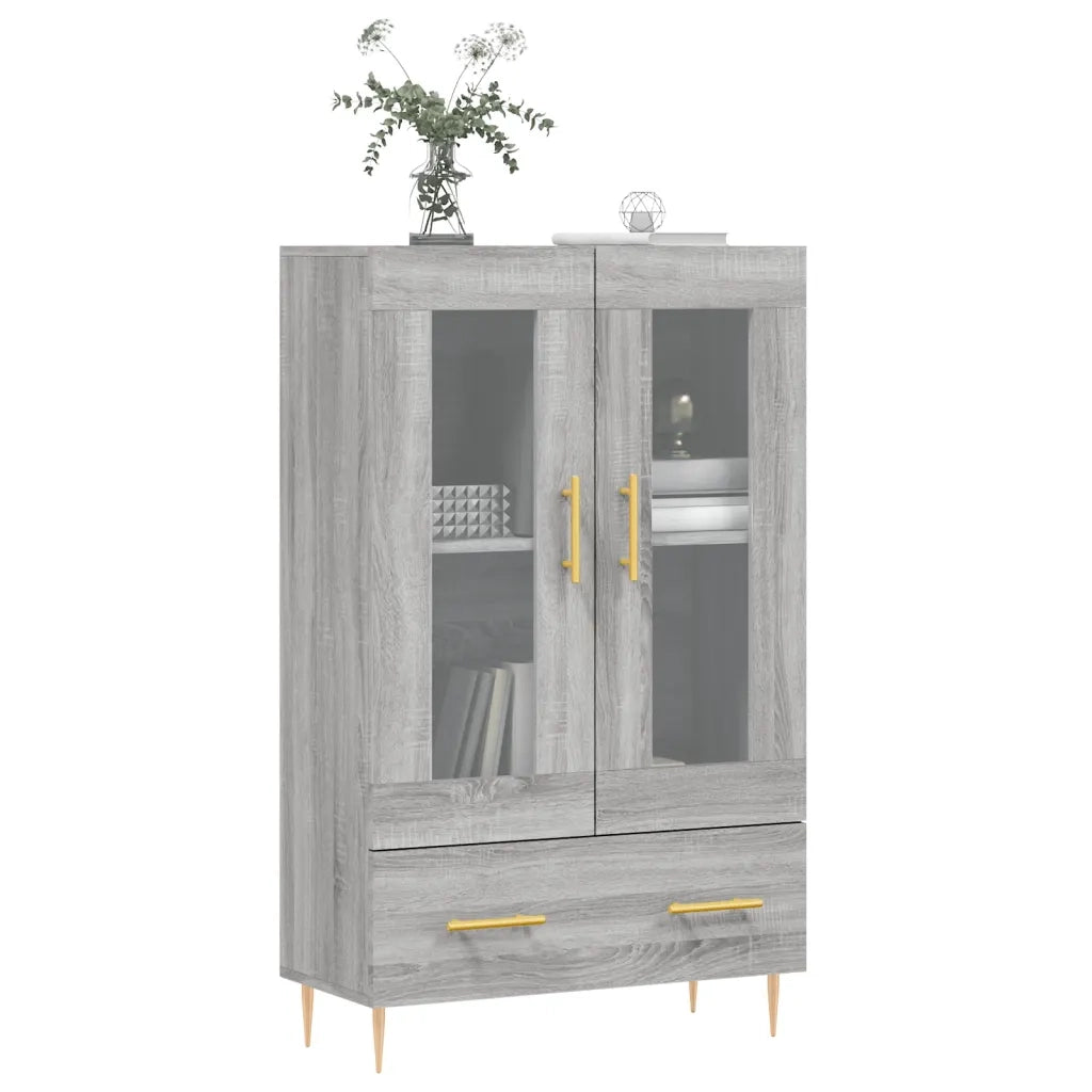 Credenza | Madia | Buffet da pranzo | Armadio da pranzo Grigio Sonoma 69,5x31x115 cm in Legno Multistrato