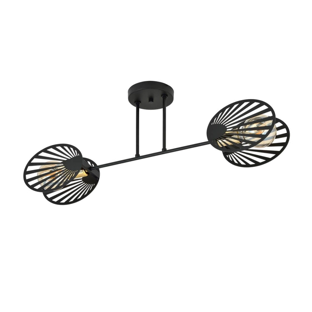 Plafoniera moderna nera LED Emibig Talia 1181/2 2xE27