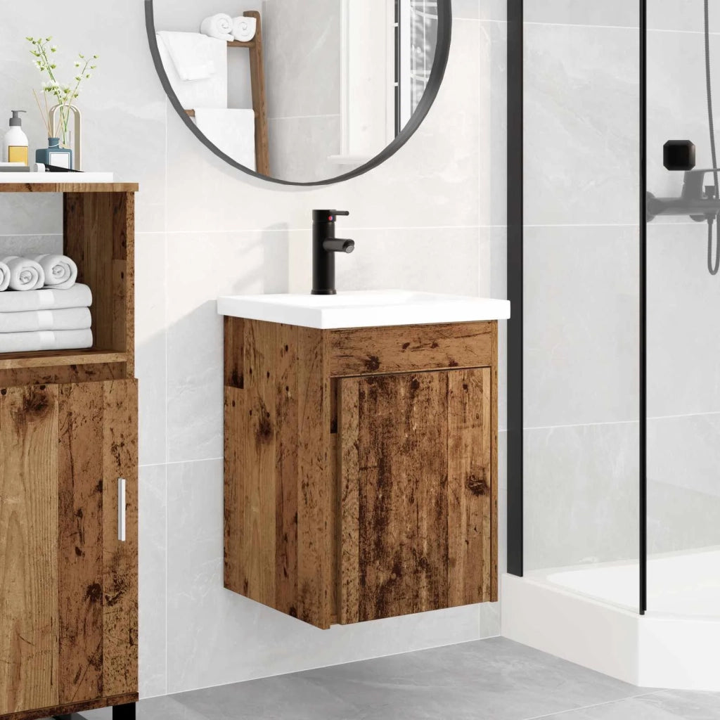Mobile bagno con rubinetto Legno antico 42 x 40 x 74,5 cm