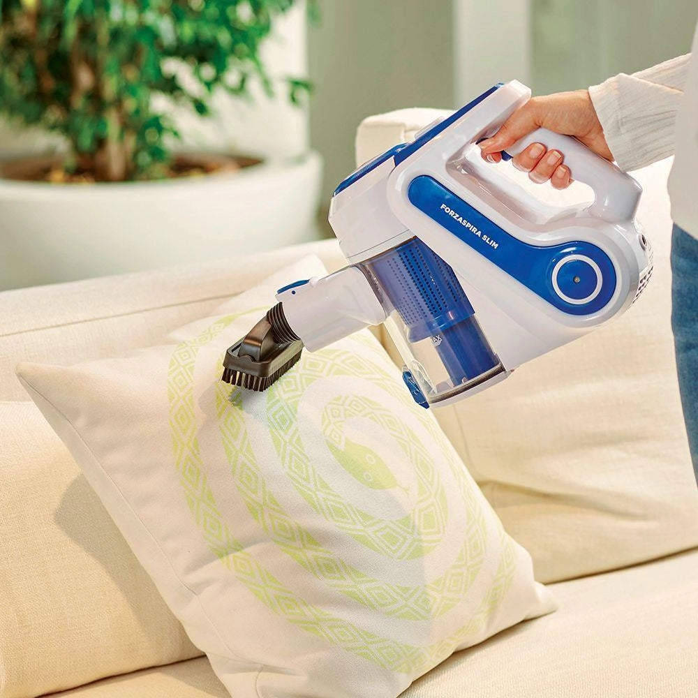 Polti forzaspira slim sr90b plus scopa elettrica ricaricabile senza fili blu e Bianco