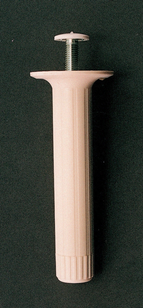 PIEDINO REGOLABILE ABS D 28X150 MM BIANCO*- 4,0 pz