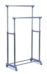 Stender grigio/cromo doppio ed estensibile