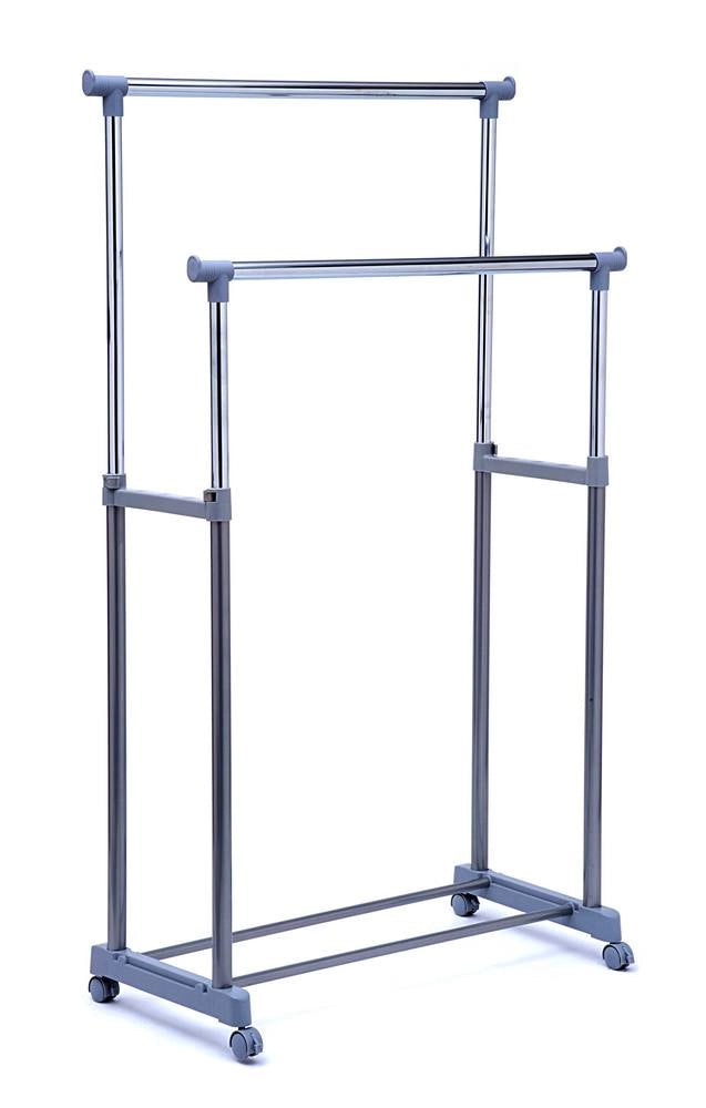 Stender grigio/cromo doppio ed estensibile