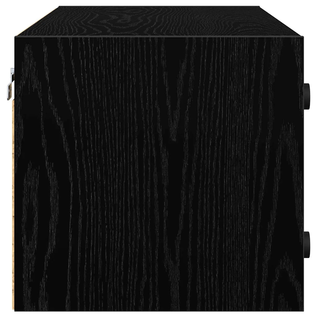 Armadietto a muro Rovere Nero 102 x 37 x 35 cm