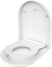Braccio per WC con sedile integrato per bambini - Funzione Soft Close & Quick Release - Montaggio top facile - Serrature regolabili - Addestramento all'igiene per bambini