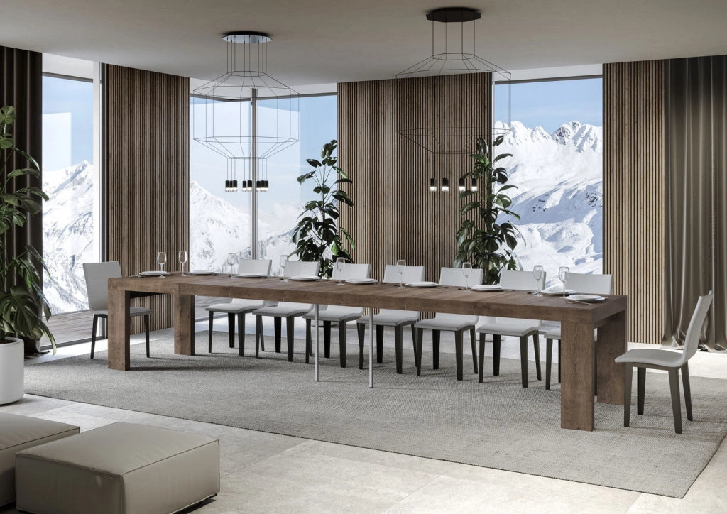 Tavolo Allungabile 200/460x90x77 cm Roxell Premium Noce