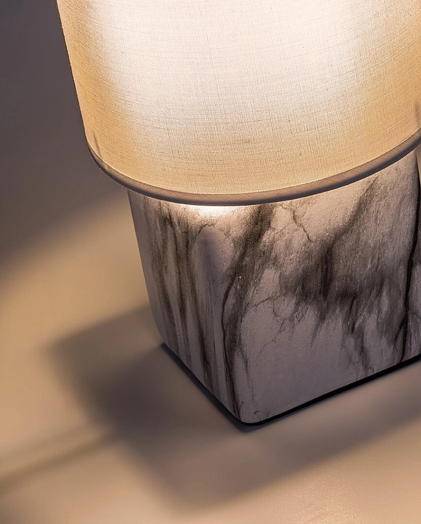 Lampada da tavolo Nalisa 1 luce marmo bianco Rabalux