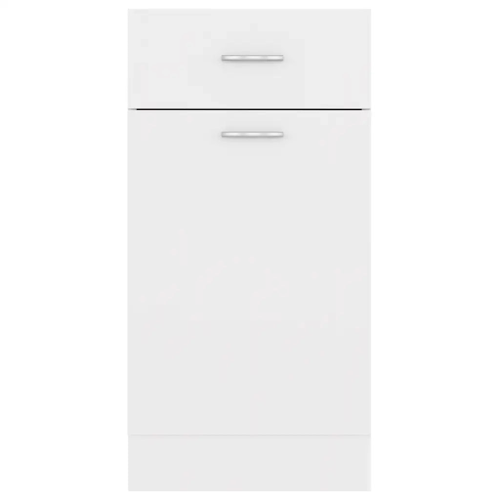 Credenza da cucina compatta e moderna di colore bianco dimensioni 40 x 46 x 81 cm con sistema di fissaggio in legno bianco. Codice articolo: 02_0047656.