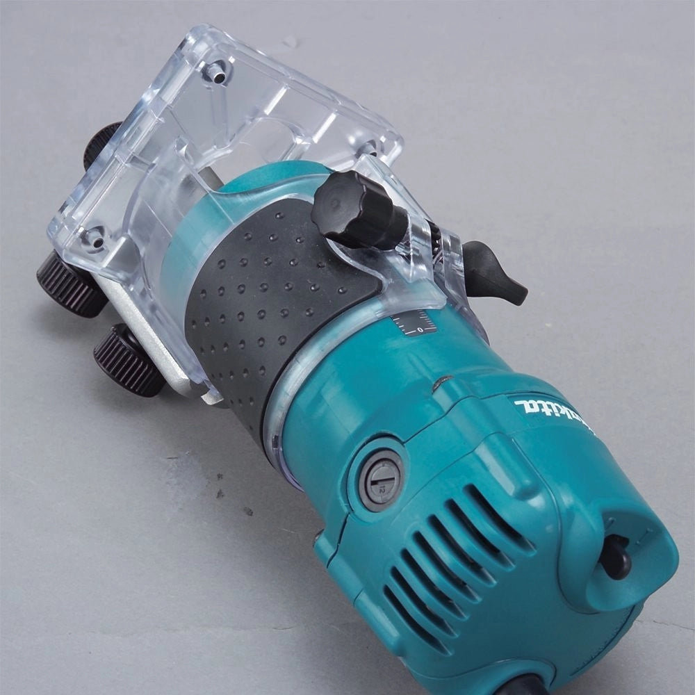 Trade Shop - Rifilatore 6mm Fresatrice 530w 3000rpm Ad Immersione Makita 3709 A Base Fissa -