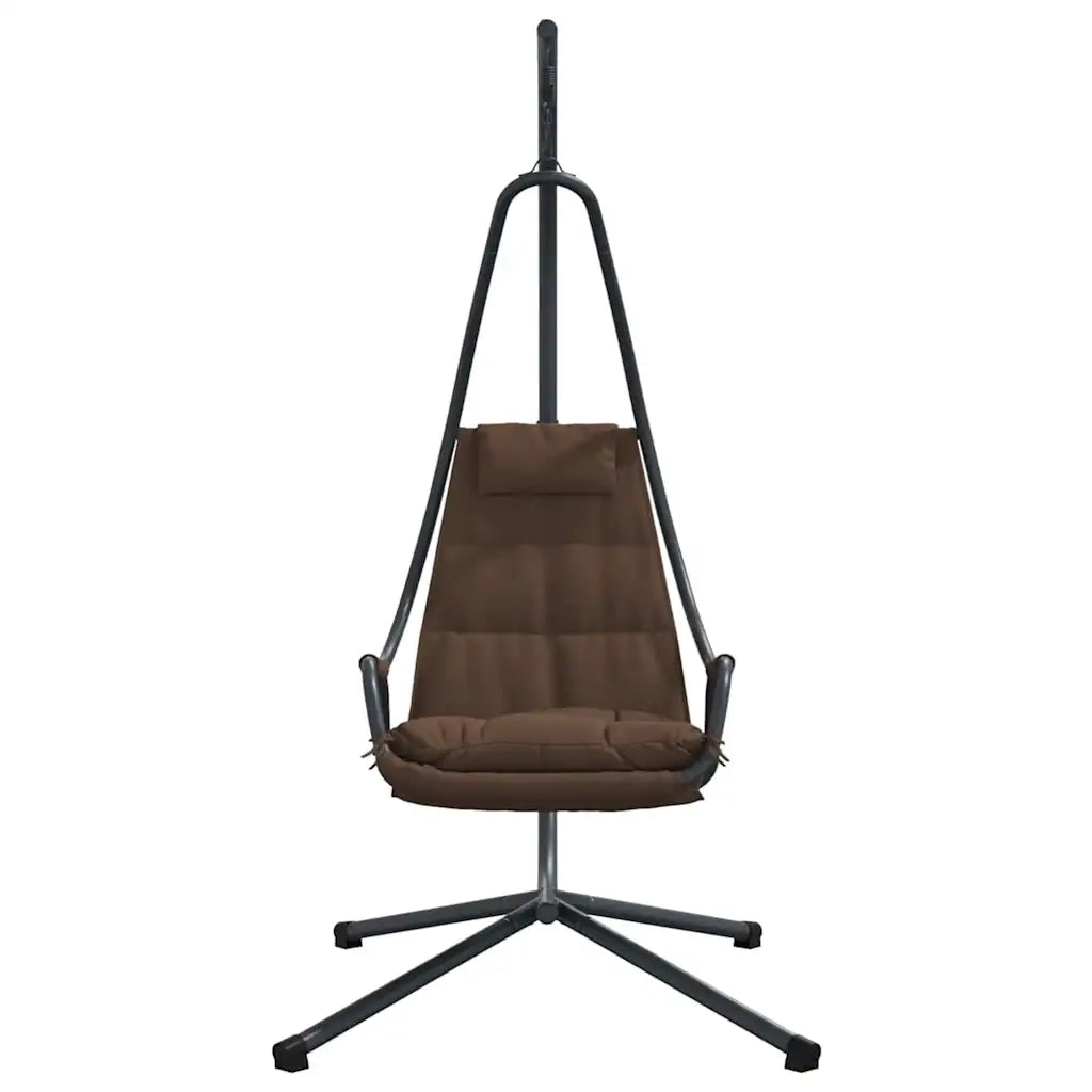 Sedia uovo sospesa Caffè 94 x 107 x 196,5 cm Acciaio 42003854